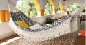 Comprar Hamaca JACQUARD AZUL con Varanda - SUN HAMMOCKS TRADICIONAL...