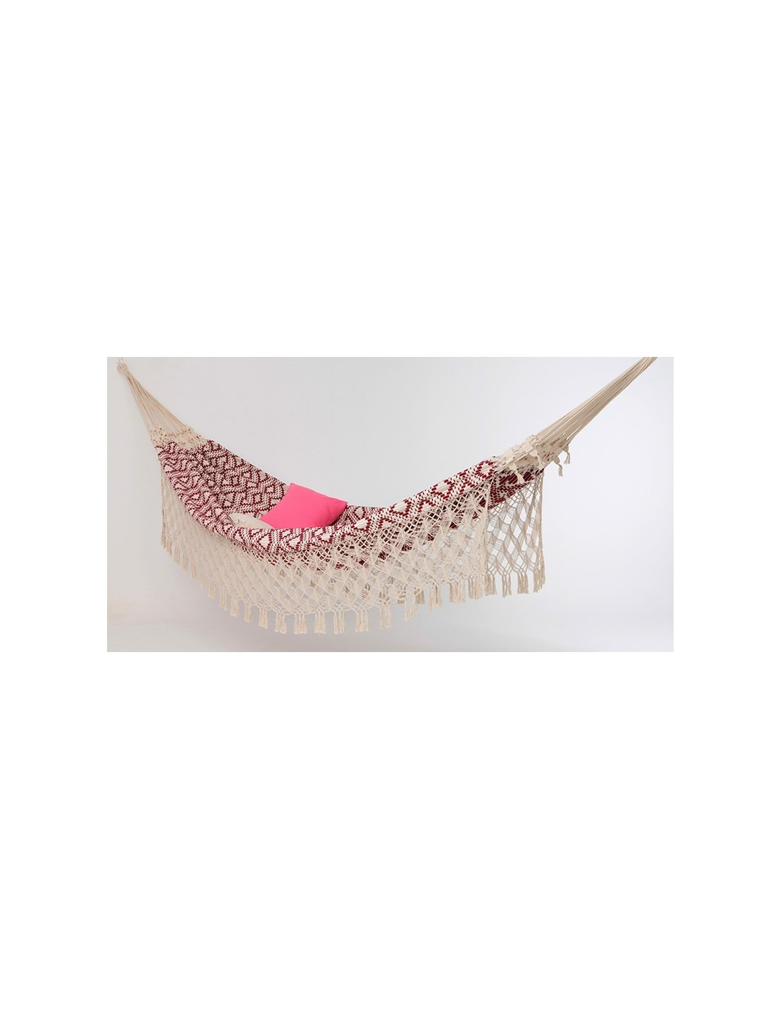 Comprar Hamaca JACQUARD VINHO con Varanda - SUN HAMMOCKS TRADICIONA...