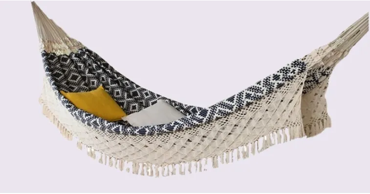 Comprar Hamaca JACQUARD AZUL con Varanda - SUN HAMMOCKS TRADICIONAL...