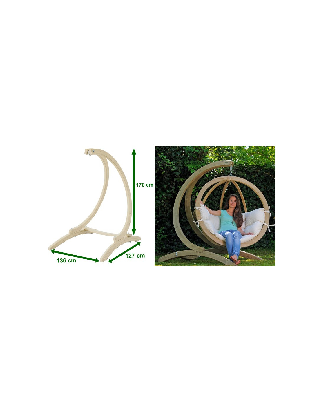 Comprar Soporte para sillón colgante GLOBO STAND - Amazonas  en Ham...