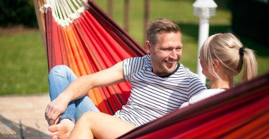 Hamaca Paradiso Terracota + Soporte Sumo Grande