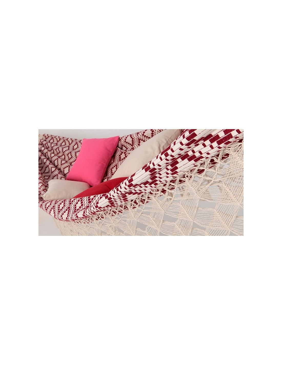 Comprar Hamaca JACQUARD VINHO con Varanda - SUN HAMMOCKS TRADICIONA...