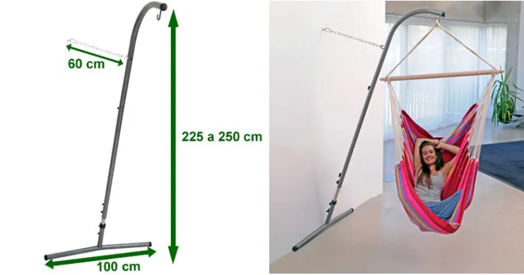 Comprar Hamaca-Silla Brasil Granada + Soporte Palmera - Amazonas e...