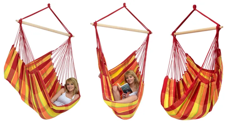 Comprar Hamaca-Silla Brasil Papaya + Soporte Luna - Amazonas en Ha...