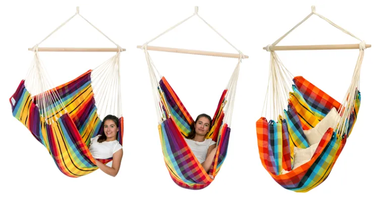Comprar Hamaca-Silla Brasil Arco Iris + Soporte Luna - Amazonas en...