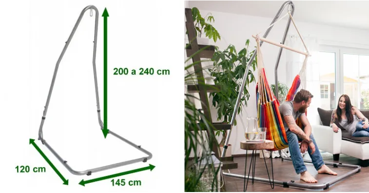Comprar Hamaca-Silla Brasil Arco Iris + Soporte Luna - Amazonas en...