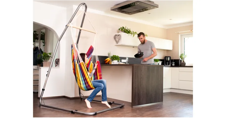 Comprar Hamaca-Silla Brasil Arco Iris + Soporte Luna - Amazonas en...