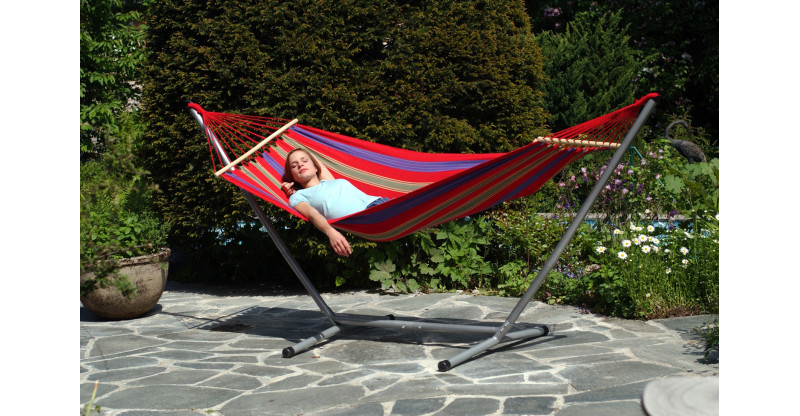 Hamaca con separador ARUBA CAYENNE - En soporte sumo Rockstone