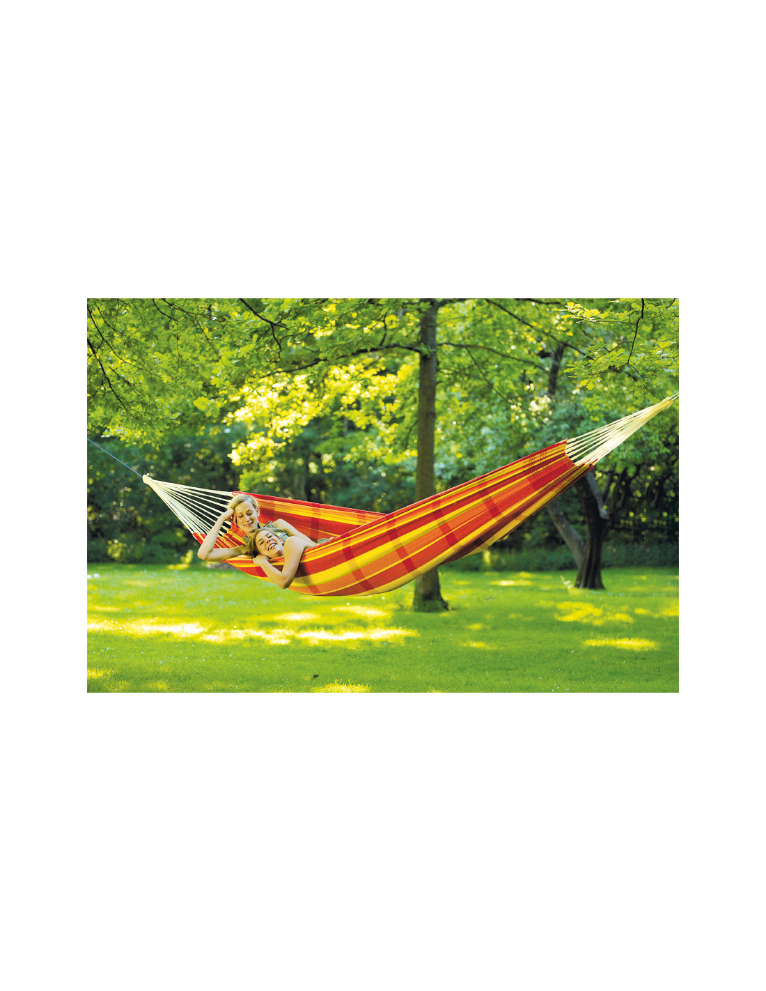 Hamaca Doble Barbados Papaya | 200kg | Envío 24h | Hamacamania