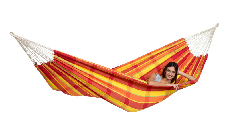 Hamaca Doble Barbados Papaya | 200kg | Envío 24h | Hamacamania