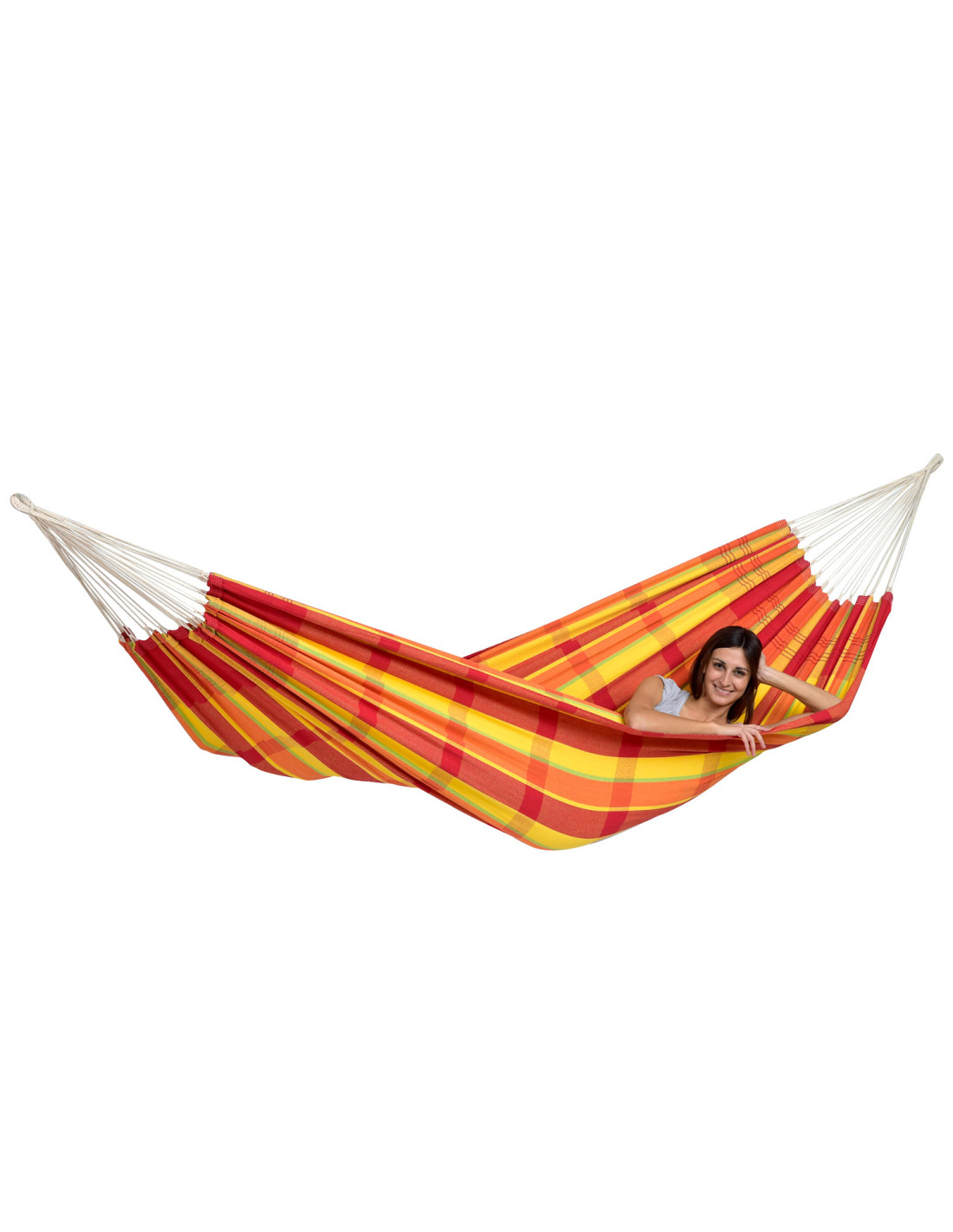 Hamaca Doble Barbados Papaya | 200kg | Envío 24h | Hamacamania
