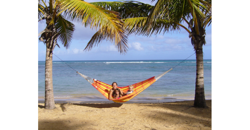 Hamaca Doble Barbados Papaya | 200kg | Envío 24h | Hamacamania