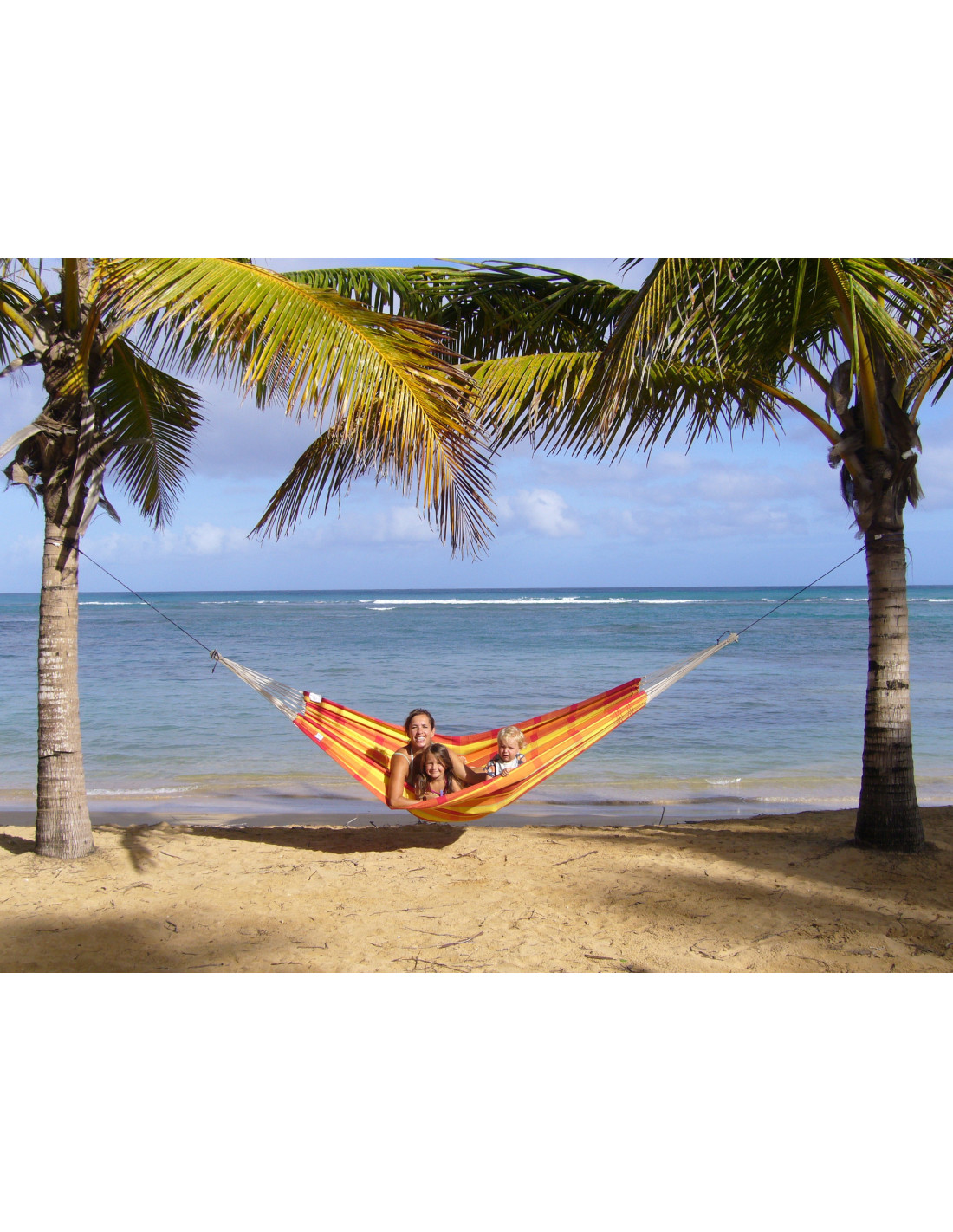 Hamaca Doble Barbados Papaya | 200kg | Envío 24h | Hamacamania