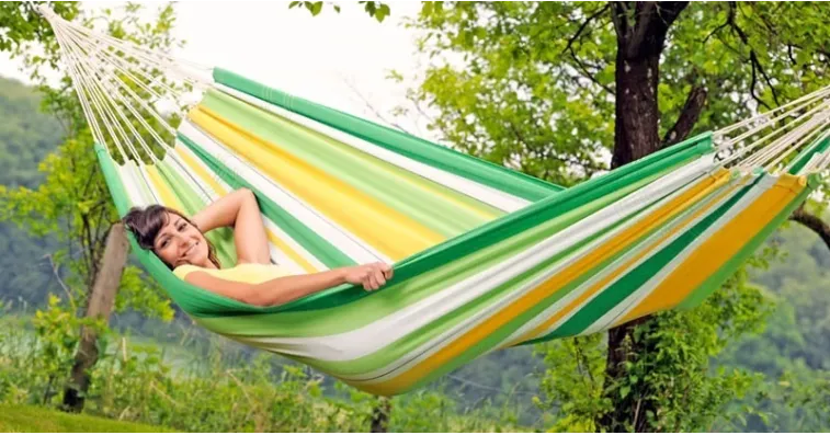 Comprar Hamaca colgante LAMBADA MANZANA - Amazonas en Hamacamania.com
